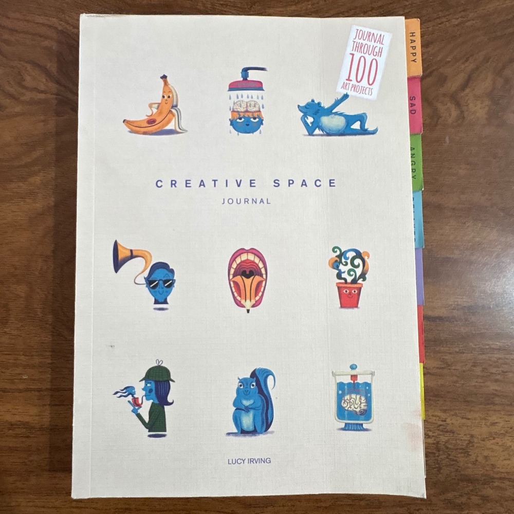 Creative Space Journal 100 Art Projects Ammonite Press Lucy Irving Notebook
